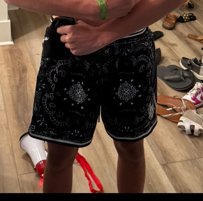 Customer photo review of 132 Infamous Bandana Shorts