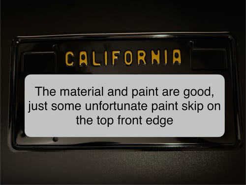 Customer photo review of 1964 CALIFORNIA LICENSE PLATE 6"x12" (156.5mm x 305mm)