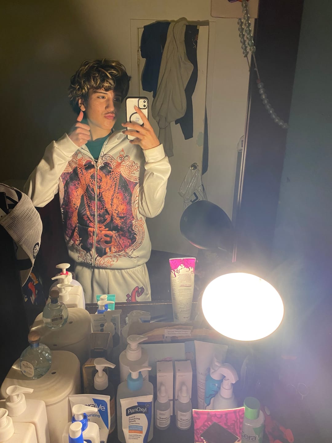 Customer photo review of Pure Saint Full Zip Hoodie & Flare Sweatpants Set