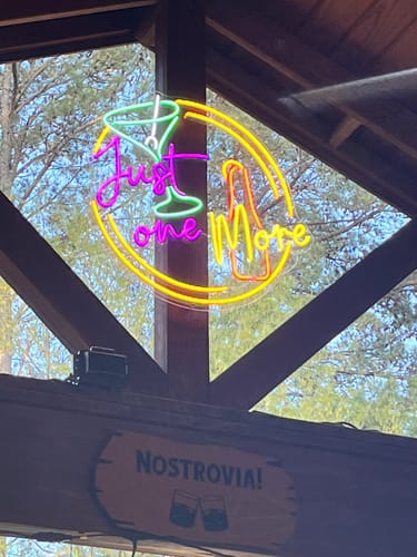 Customer photo review of Just One More Neon Light For Bar