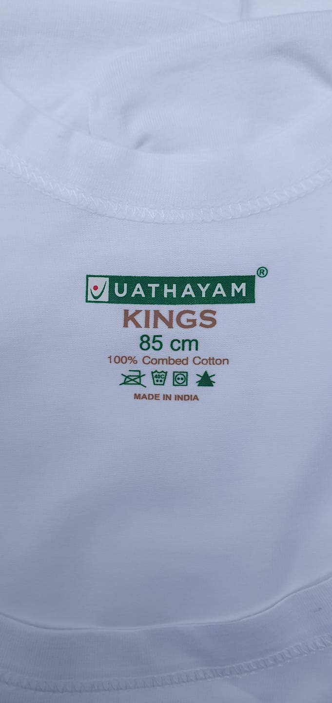 Customer photo review of Kings RNS - 100% Cotton Banian (vest) | Uathayam