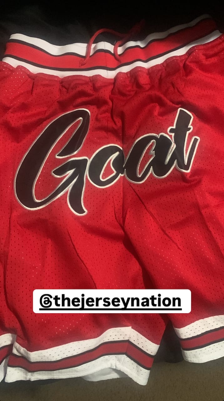 Customer photo review of GOAT Basketball Shorts