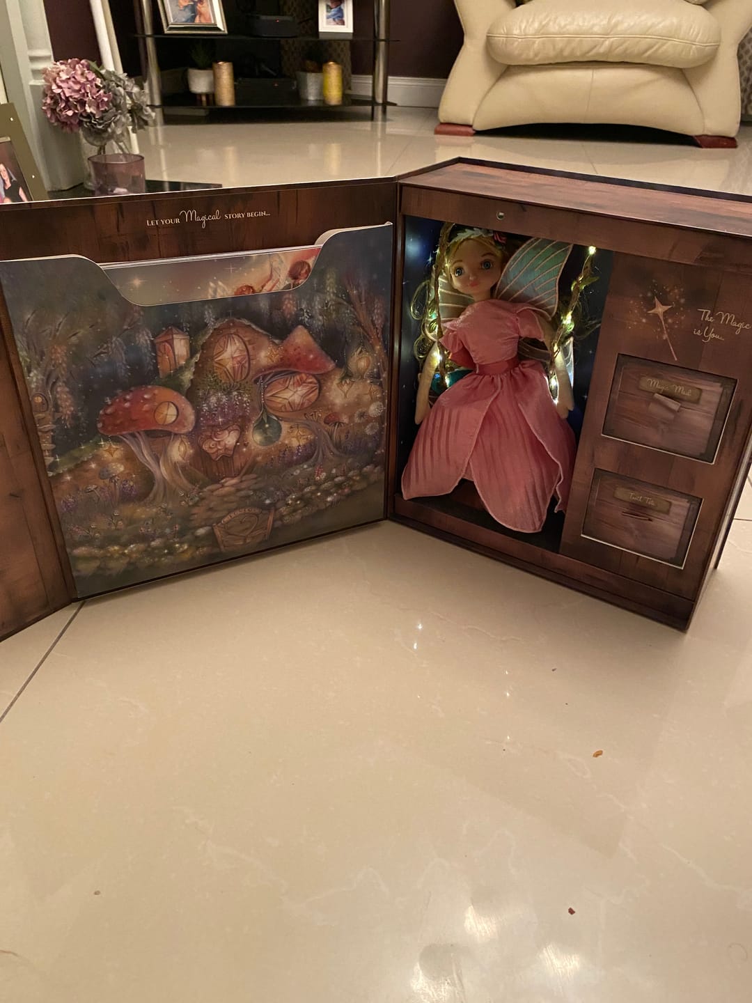 Customer photo review of My Forever Tooth Fairy Gift Set - Includes Storybook, Tooth Fairy Doll, Tooth Tote & Dis'Play' Case - FREE Bonus Gift Forever Tooth Fairy Frame