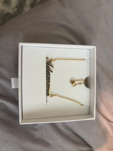 Customer photo review of Personalized Name Necklace