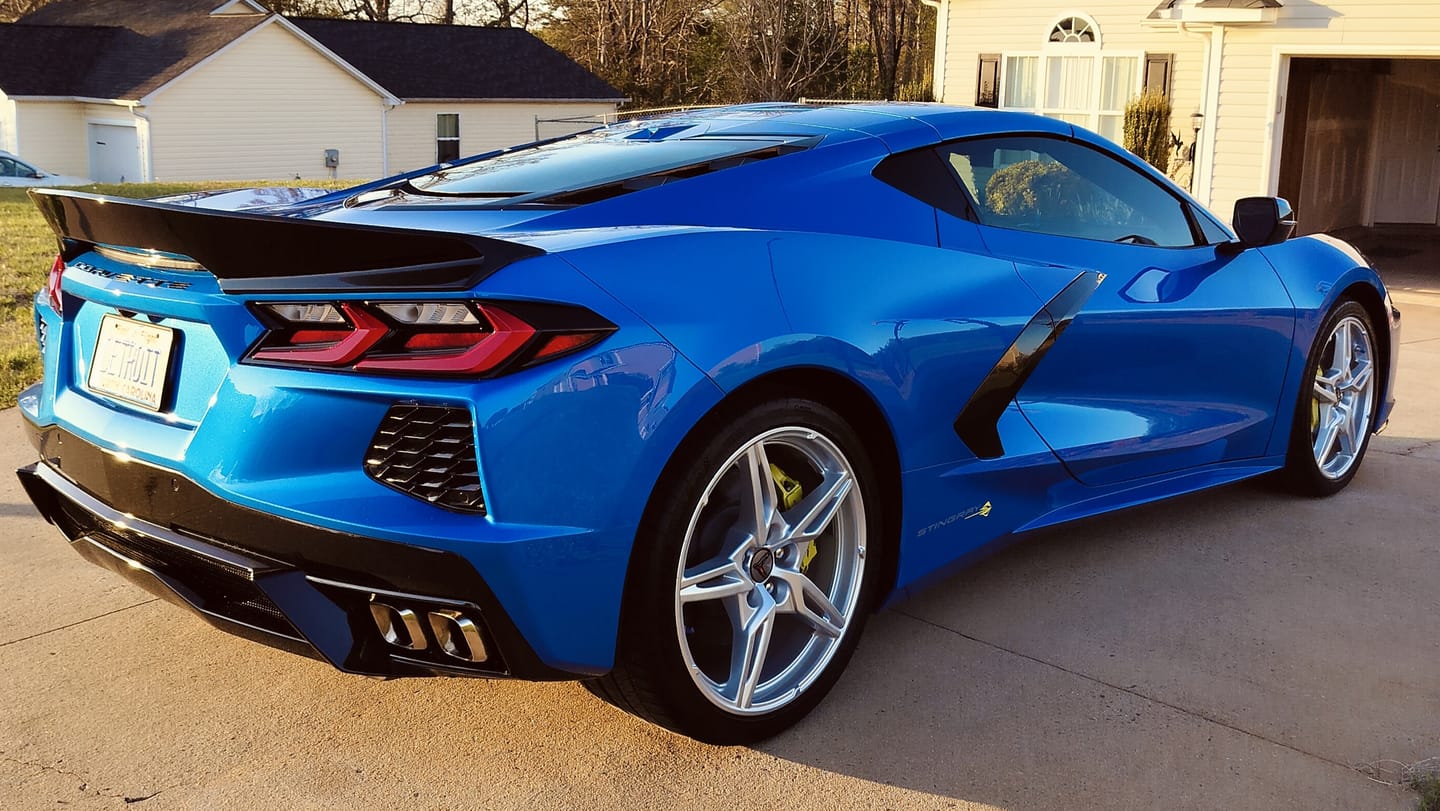 Customer photo review of Chevrolet Corvette C8 Rear Ducktail Rear Spoiler