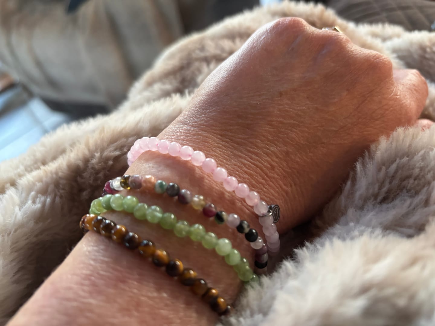 Customer photo review of Rainbow Tourmaline Bracelet Mini