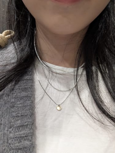 Customer photo review of Berawa Necklace - Silver