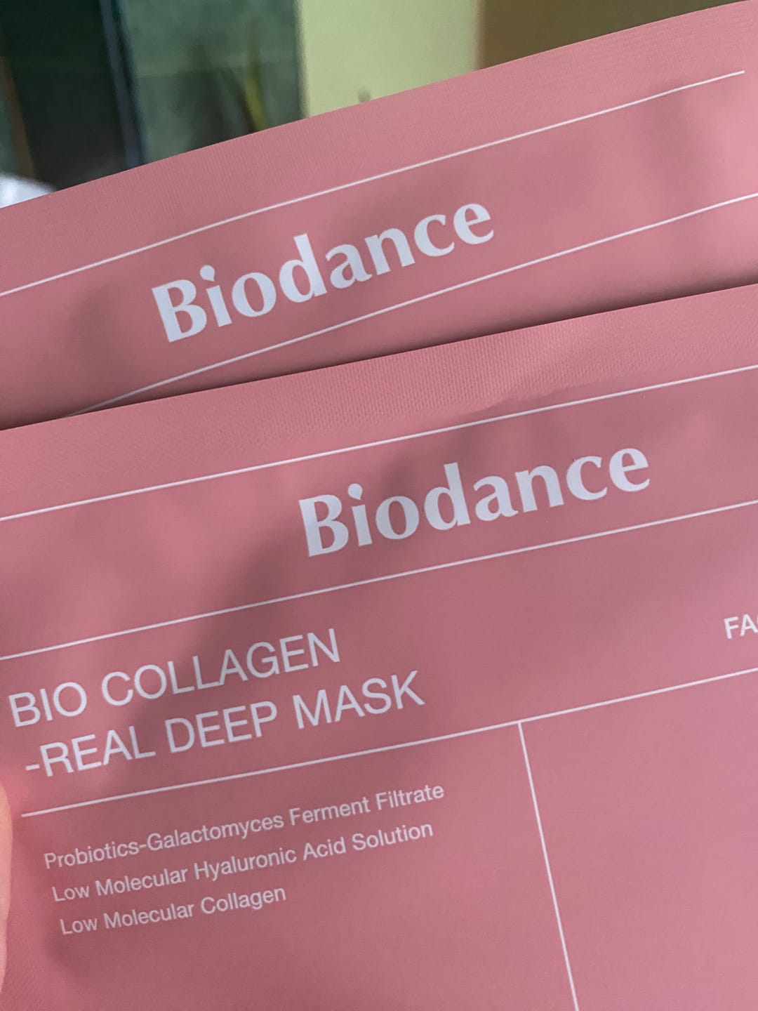 Customer photo review of Nakts hidrogela maska ar kolagēnu Biodance Bio-Collagen Real Deep Mask