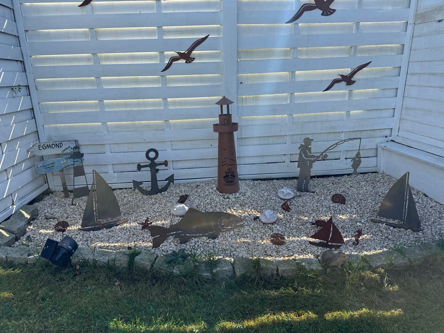 Customer photo review of Gartenstecker Segelboot
