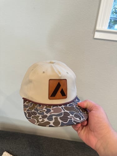 Customer photo review of Custom Leather Patch 5-Panel Rope Hat