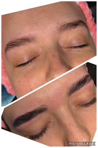 Customer photo review of (NEW) Cysteamine Brow & Lash Lamination Kit - 1,2 & 3 Steps - 3 x 15ml Tubes