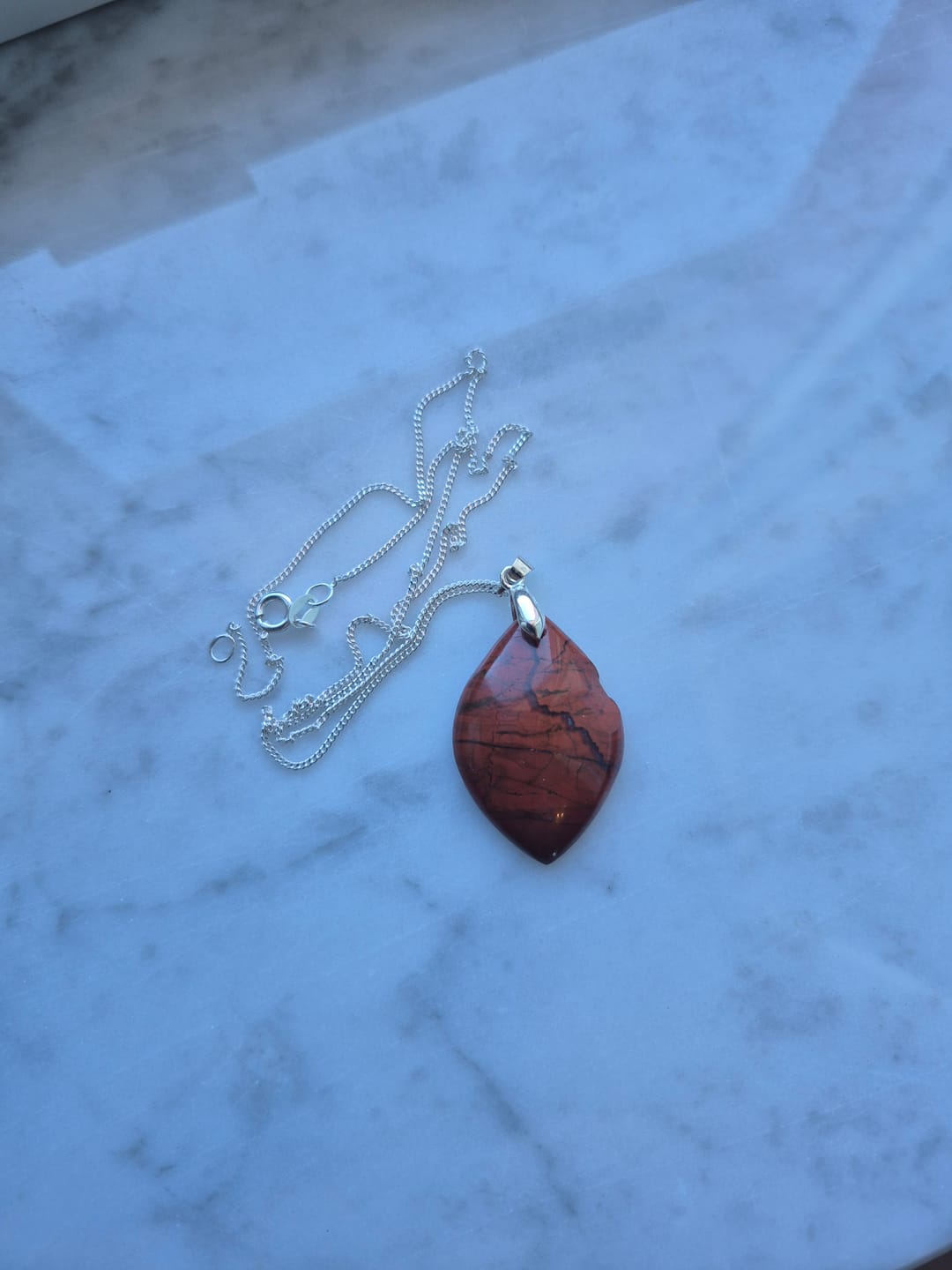Customer photo review of Pendentif Jaspe Rouge