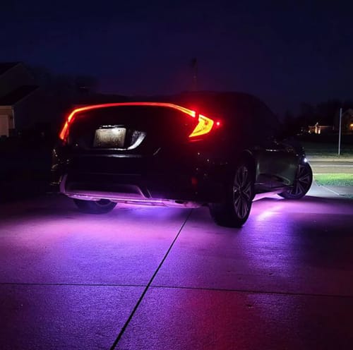 Customer LED underglow night effect review