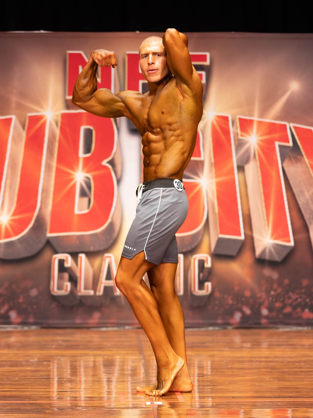 Customer photo review of 1067 - Men's physique Stage Shorts