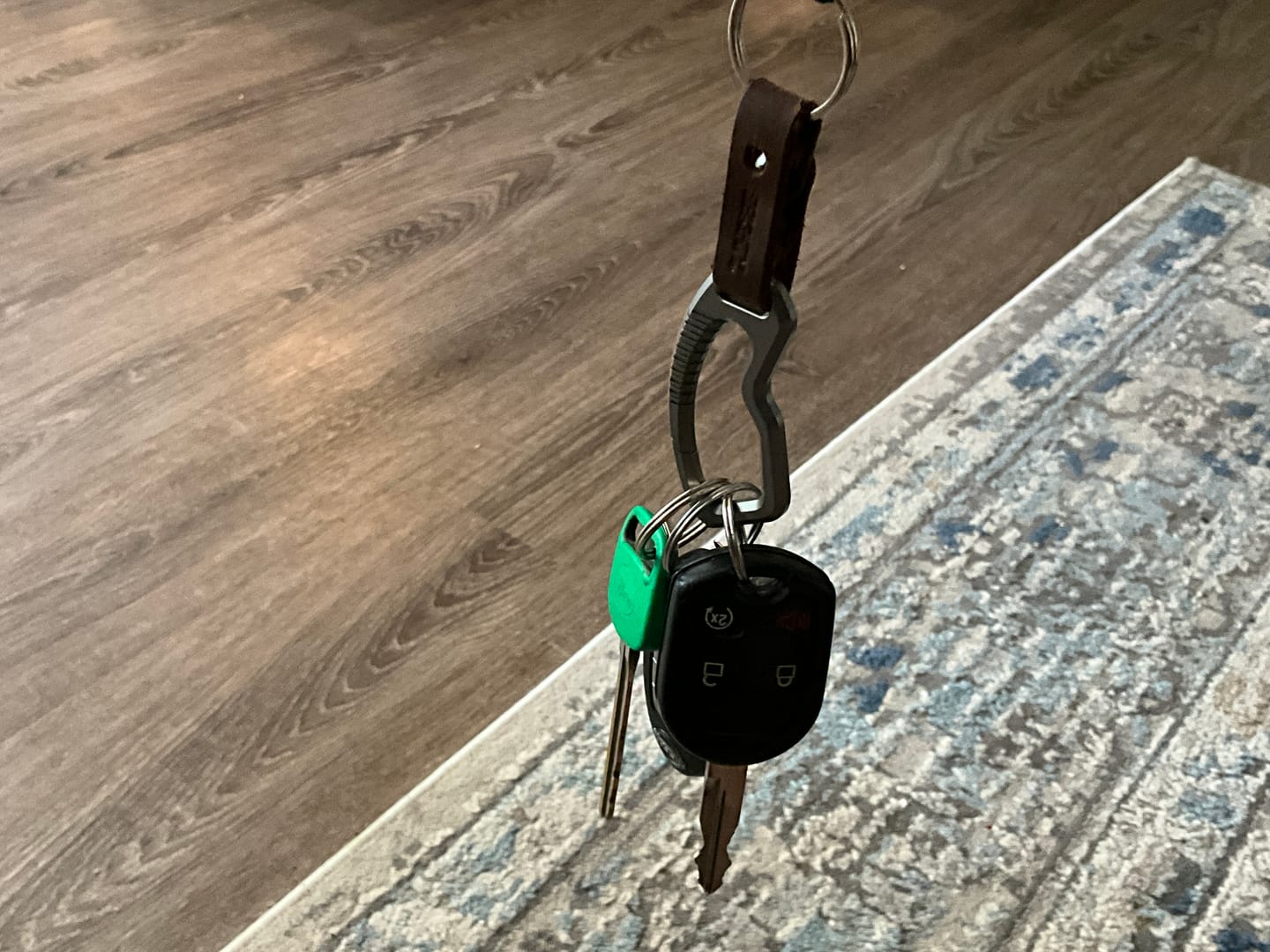 Customer photo review of 80Eighty®  Titanium Carabiner Keychain