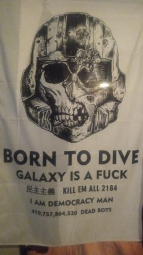 Customer photo review of Born To Dive (Flag)
