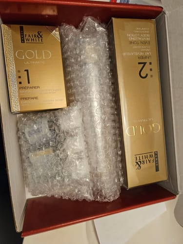Customer photo review of Fair and White 2: Gold Revitalizing Argan Oil  200ml / 6.76 fl. oz