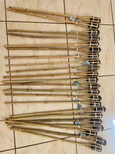Customer photo review of Antorcha de Bambú 90 cm
