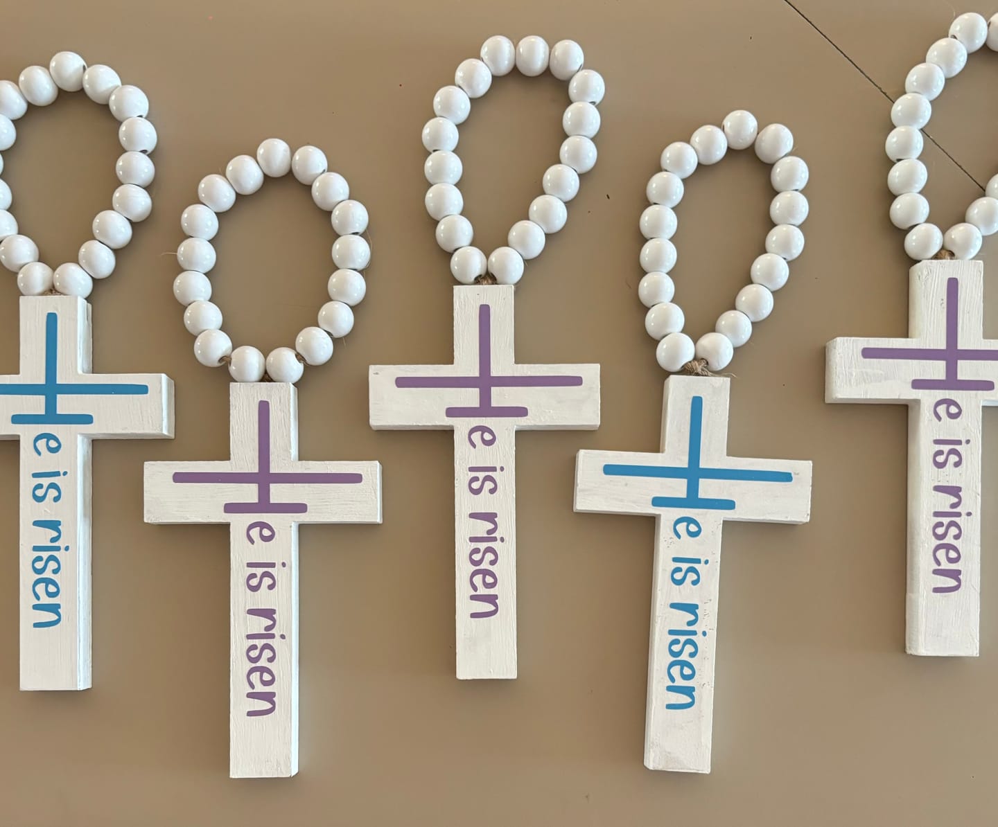Customer photo review of Unfinished Wood Tall Cross Shape - Christian - Craft - up to 46" DIY 5" / 1/2"