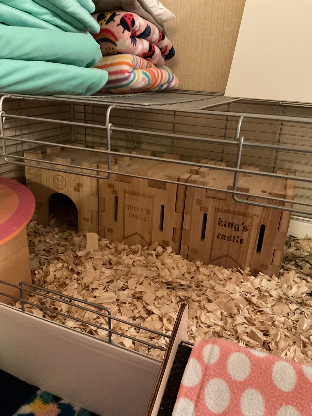 Customer photo review of Guinea Pig Wooden Castle Hidey