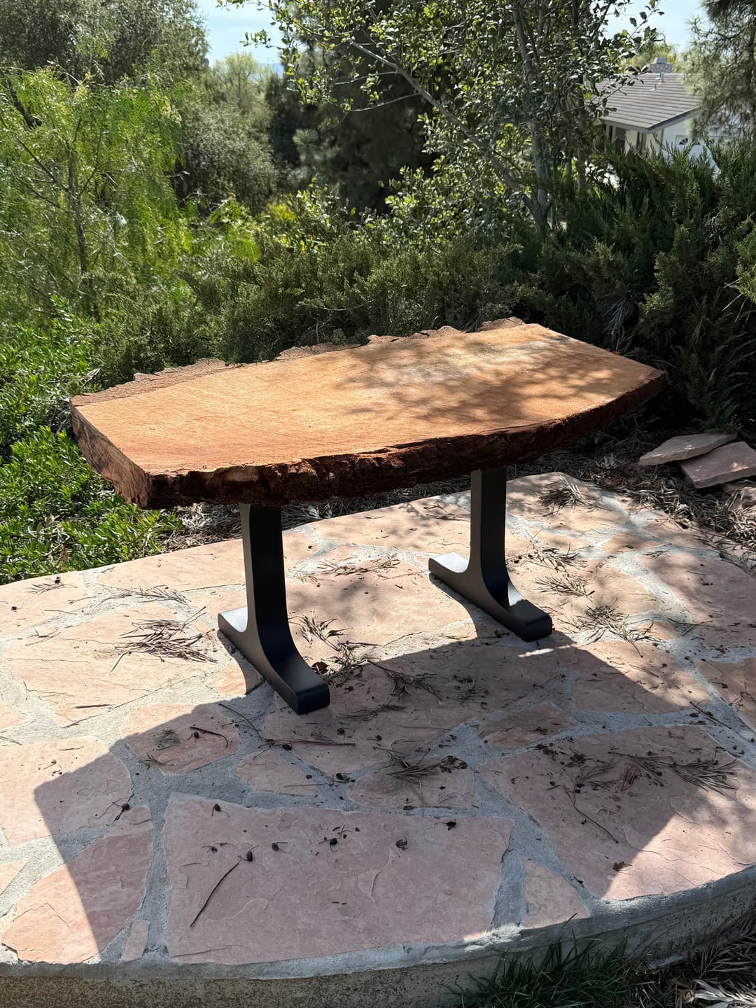 Customer photo review of Bench Legs 102 Wineglass 16H Metal Outdoor Furniture