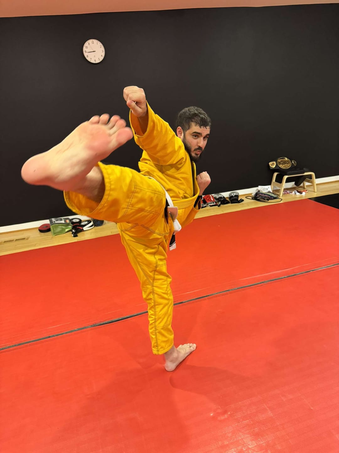 Customer photo review of Yellow Fury Sublimation Brazilian Jiu Jitsu Gi (BJJ GI)