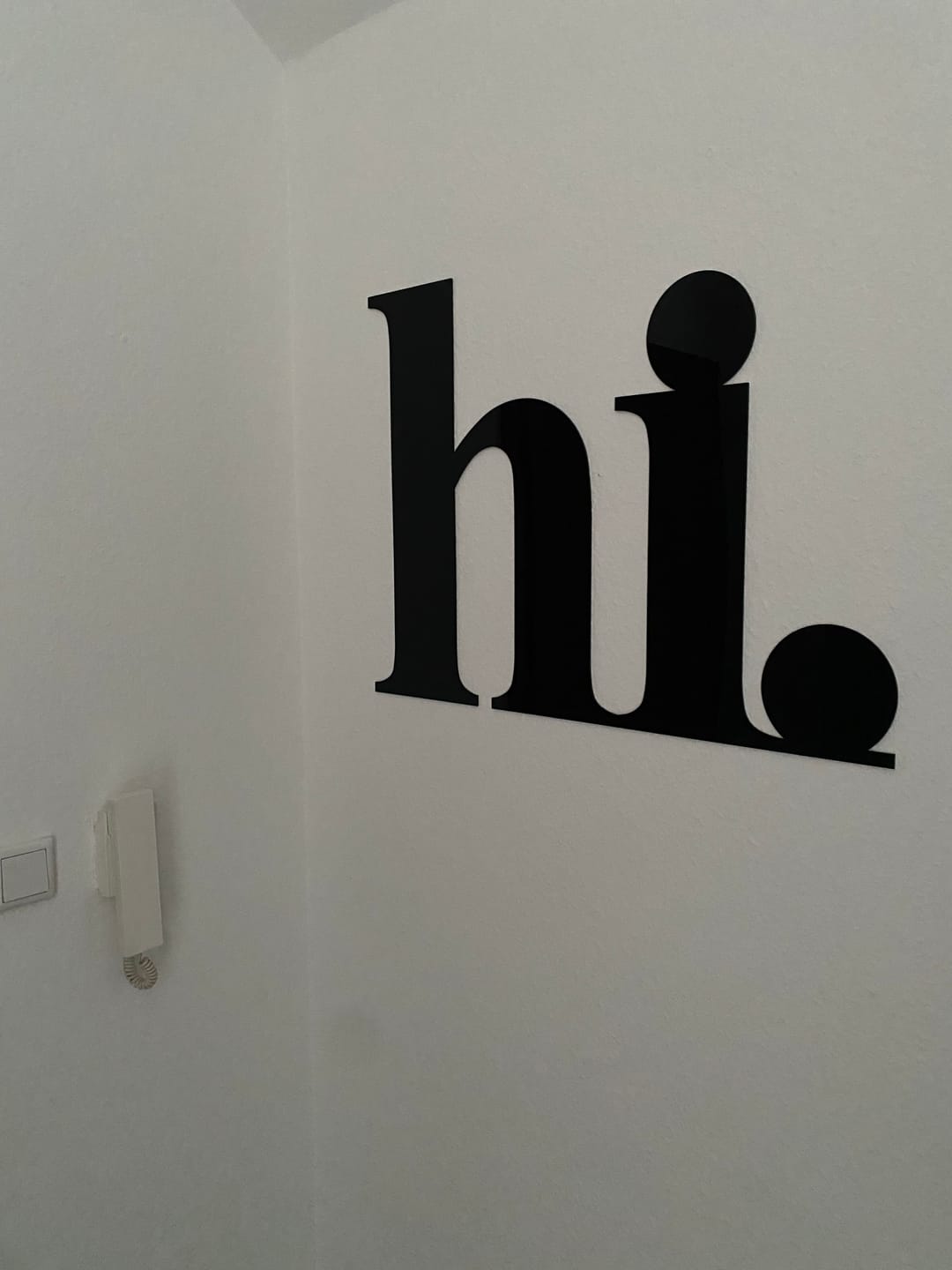 Customer photo review of 3D Schriftzug „hi"