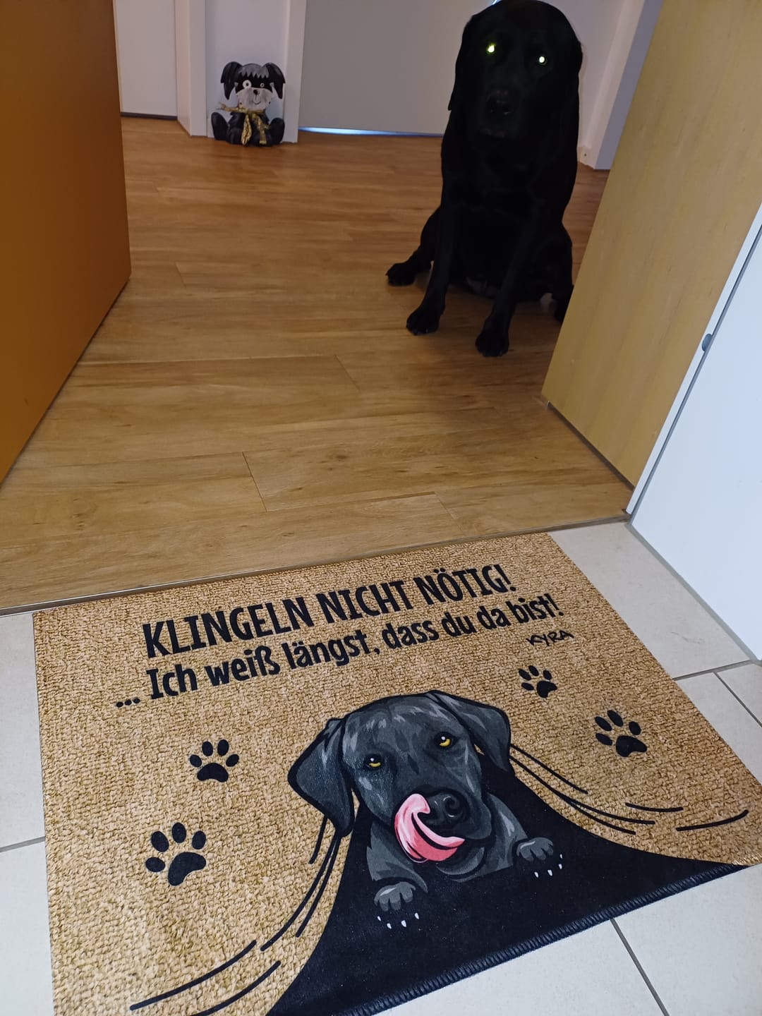 Customer photo review of Klingeln nicht nötig - Individuelle Fußmatte