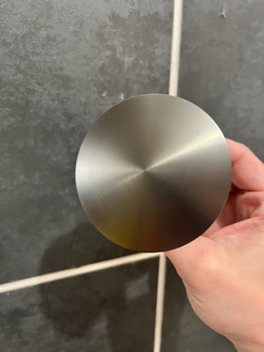 Customer photo review of Bonde de vidange gris brossé