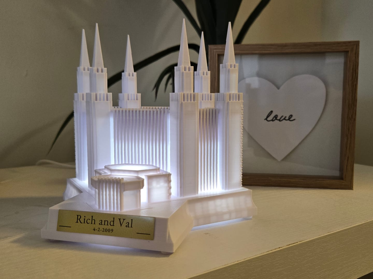 Customer photo review of Washington DC Temple Music Light