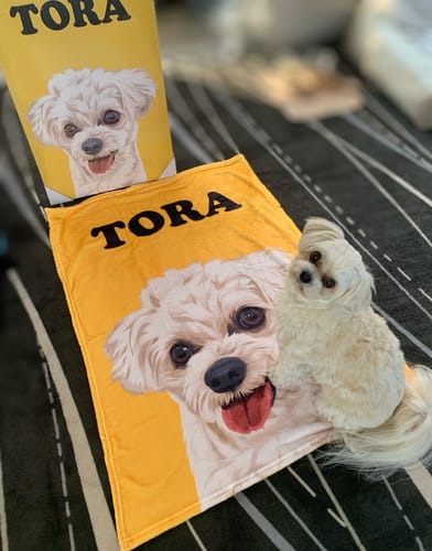 Customer photo review of Petcanva©オーダーメイド ペット似顔絵