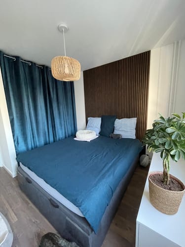 Customer photo review of Panneau acoustique en bois | Chêne Fumé | De première qualité