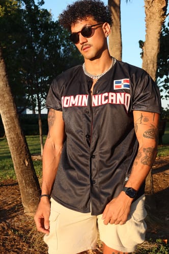 Customer photo review of Dominican Republic Custom Baseball Jersey