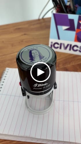 Customer video review of Face Stamp (Self-Inking Stamp)