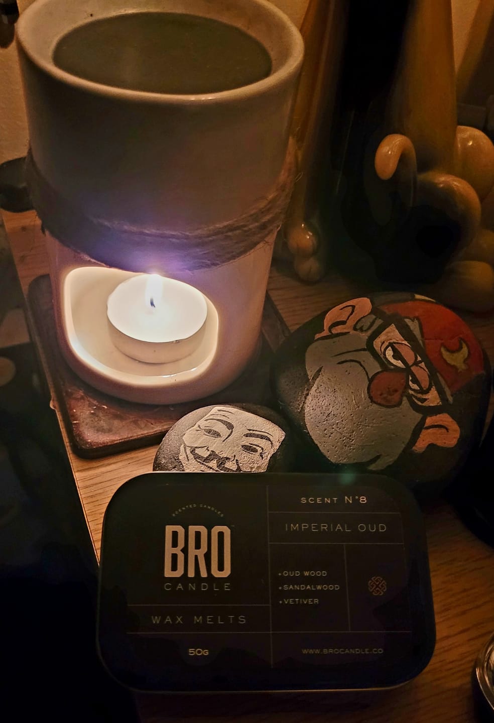 Customer photo review of The Imperial Oud Wax Melts