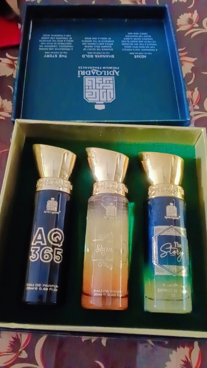 Customer photo review of Legendary Gift Set 3 Pcs Set of Premium Perfume Spray