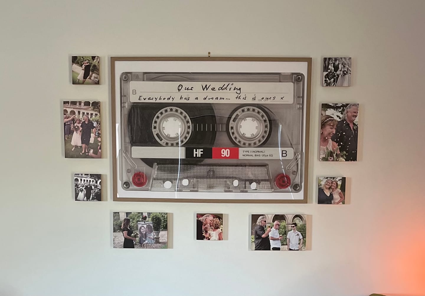Customer photo review of Personalised Retro Mixtape Print