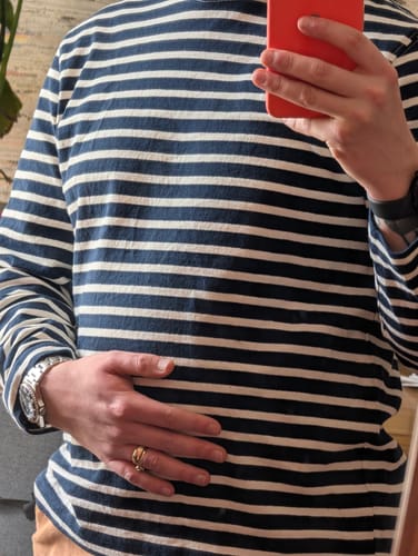 Customer photo review of Breton Striped Jersey Long Sleeve T-Shirt