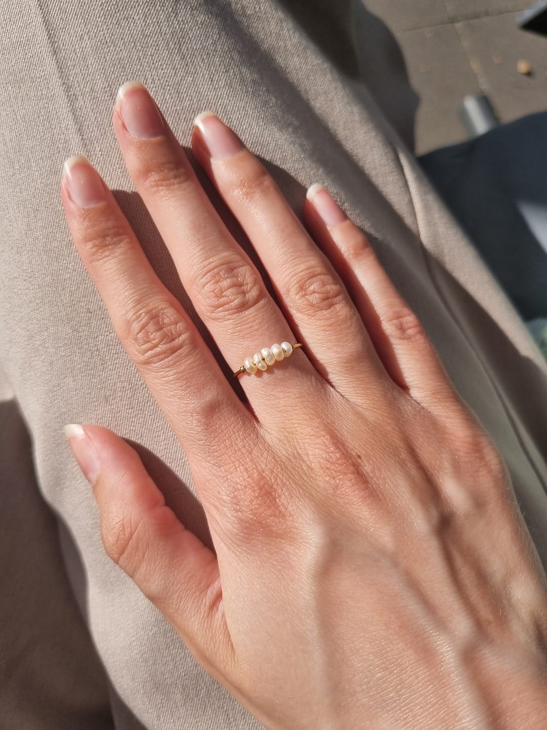 Customer photo review of Classic Freshwater Pearl Ring