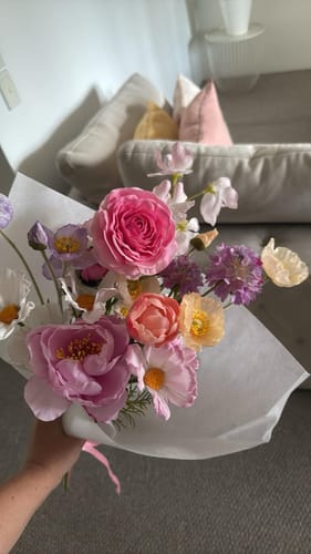 Customer photo review of Pastel Silk Flowers
