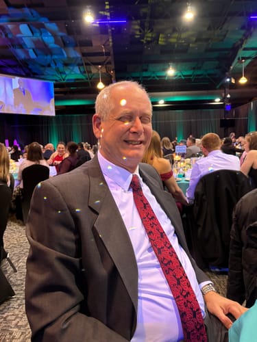 Customer photo review of Ties2you Extra Long Tie Red Paisley 63 Inch Silk Mens Dress Tie Set