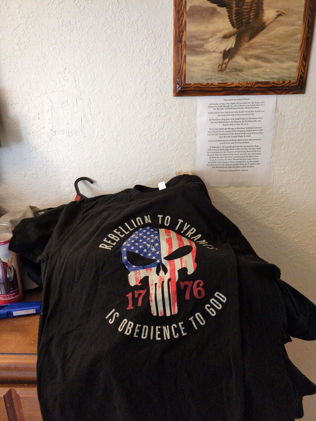Customer photo review of Rebellion To Tyrants T-Shirt