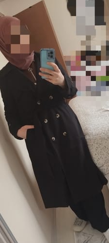 Customer photo review of Rüzgarlıklı Trençkot Siyah