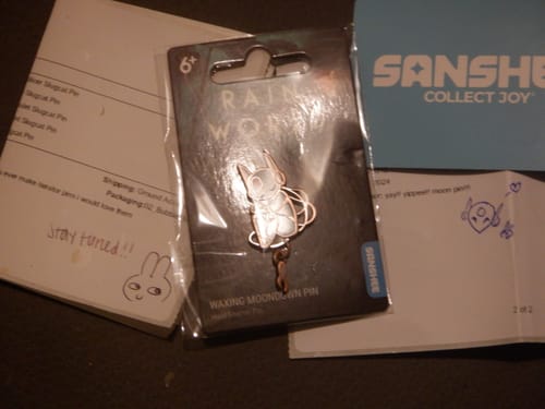 Customer photo review of Rain World - Waxing Moondown Pin