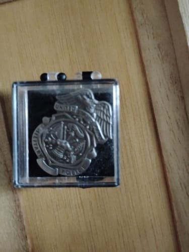 Customer photo review of US Police Badge Lapel Pin Cop Brooch 9 Styles
