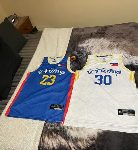 Customer photo review of Philippines Custom Basketball Jersey
