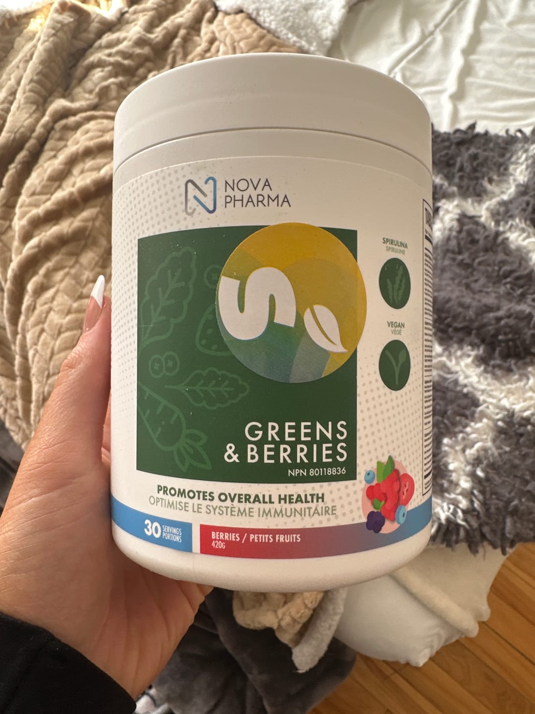 Customer photo review of Nova Pharma - Greens & Berries 420g