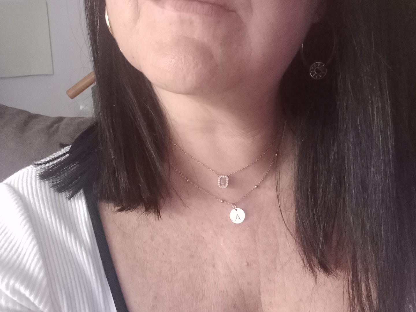 Customer photo review of Collar Círculo Inicial