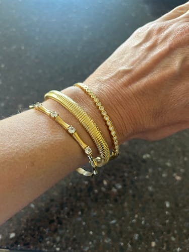 Customer photo review of Cable Bangle
