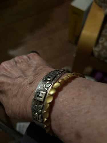 Customer photo review of Tibetan Bracelet of Fortune